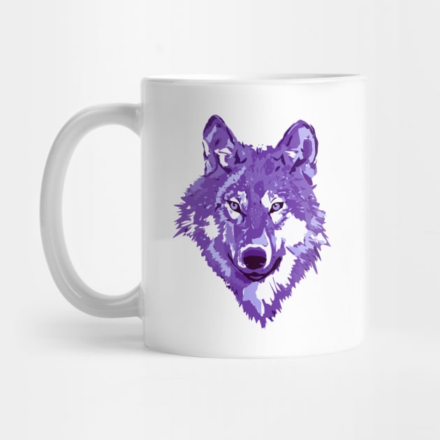 Purple Lone Wolf Totem Animal Spirit Guide Cheeky Witch by Cheeky Witch